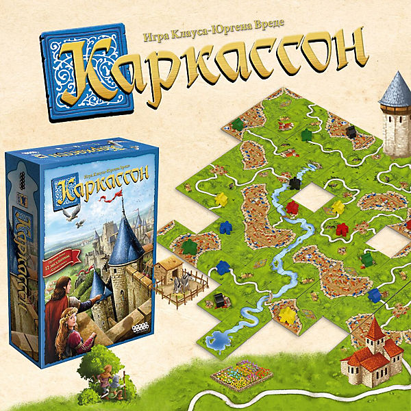 Фото игрушки Настольная игра Каркассон. Базовый новая версия