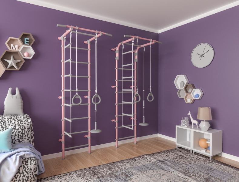 Фото Детский спортивный комплекс (ДСК) Pastel 1 голубой-серый