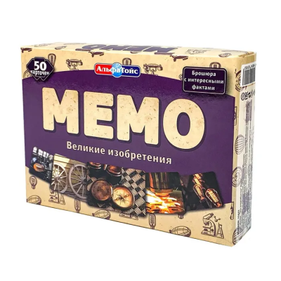 Фото игрушки Настольная игра Мемо "Великие изобретения"  