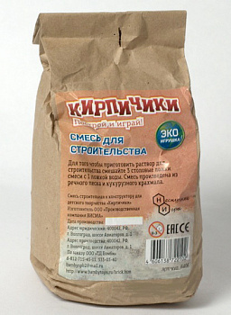 Фото игрушки Строительная смесь для конструкторов из настоящих кирпичиков Брикмастер (BrickMaster)
